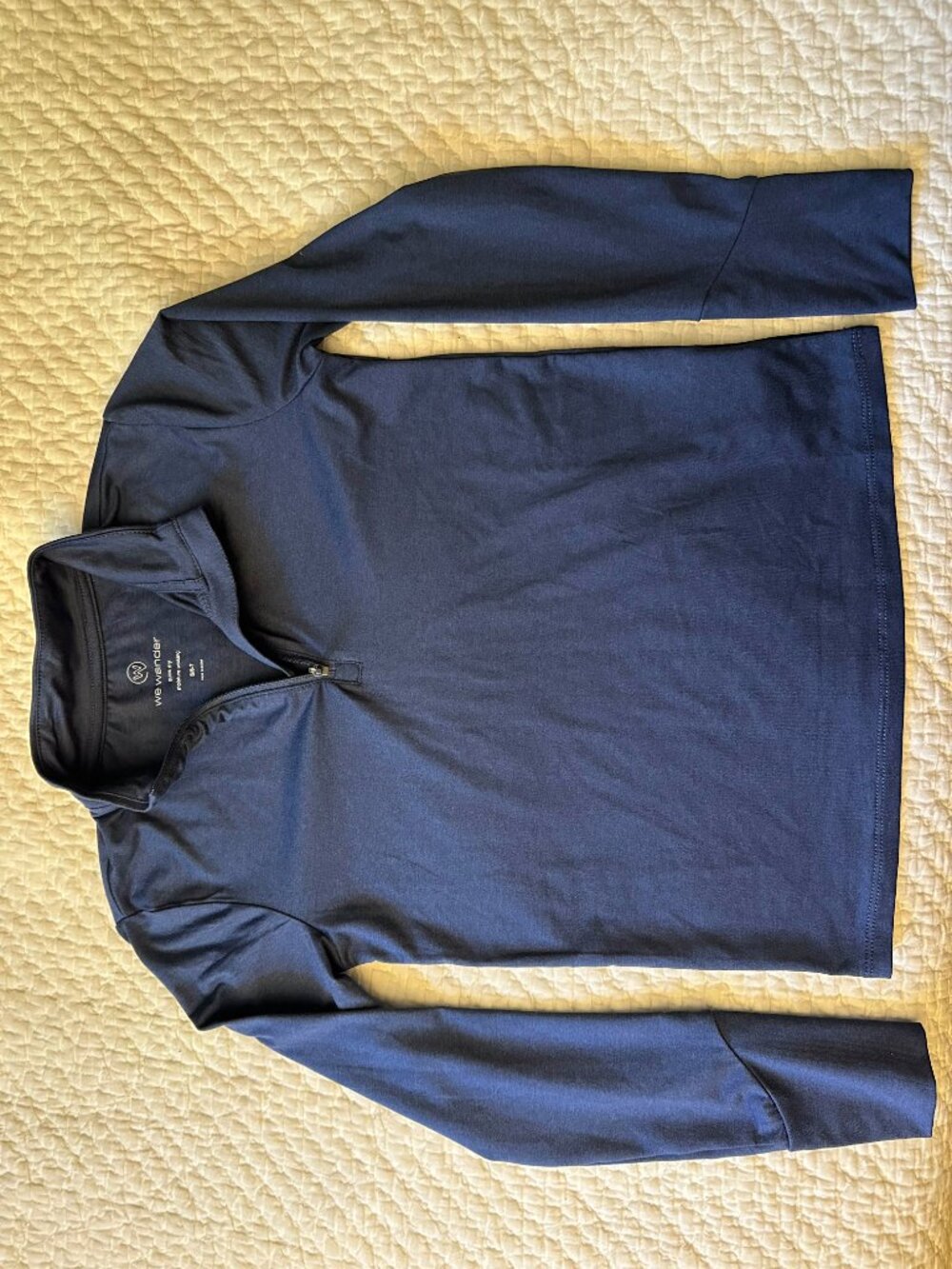 Kids We Wander Quarter-Zip Performance Top – Size Small (6-7)